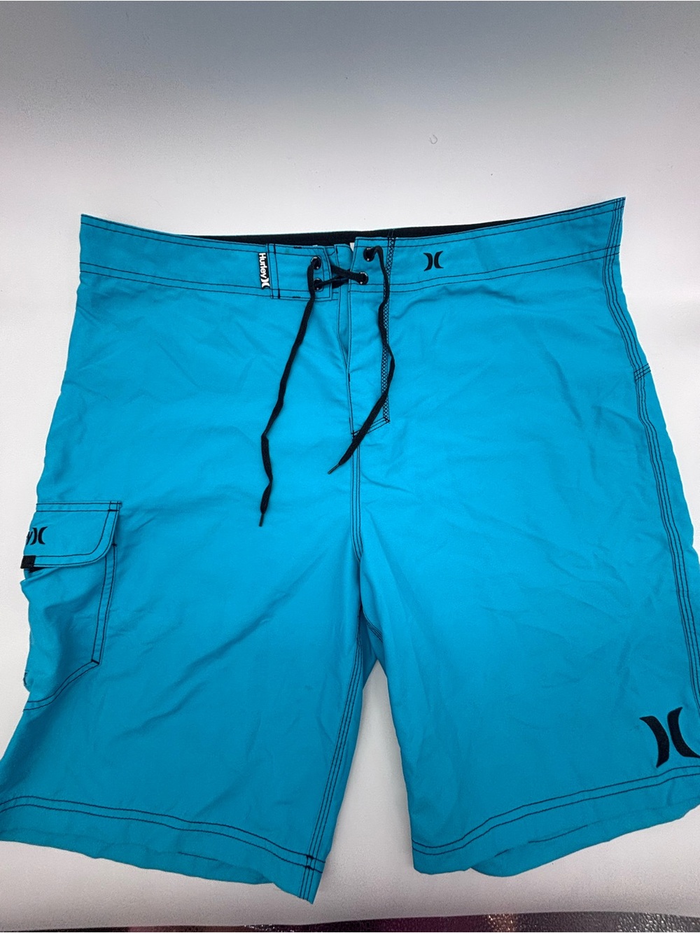 Hurley Men’s Teal Blue Swim Board Shorts